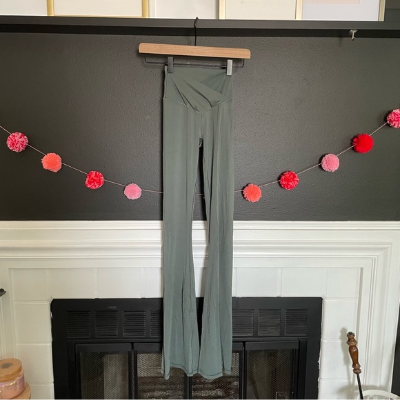 aerie Pants - Aerie Offline cross front flare leggings